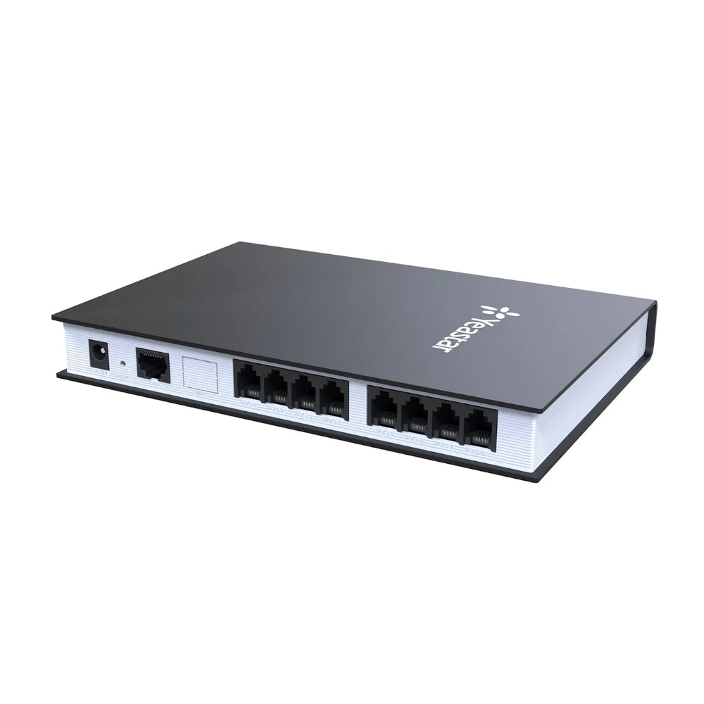 Gateway Yeastar 8xPuertos FXO 1xMicro USB 1xRJ11 Protocolo SIP Conferencia a 3 Codecs G.711, G.722, G.723, G.726, G.729A, GSM TA810