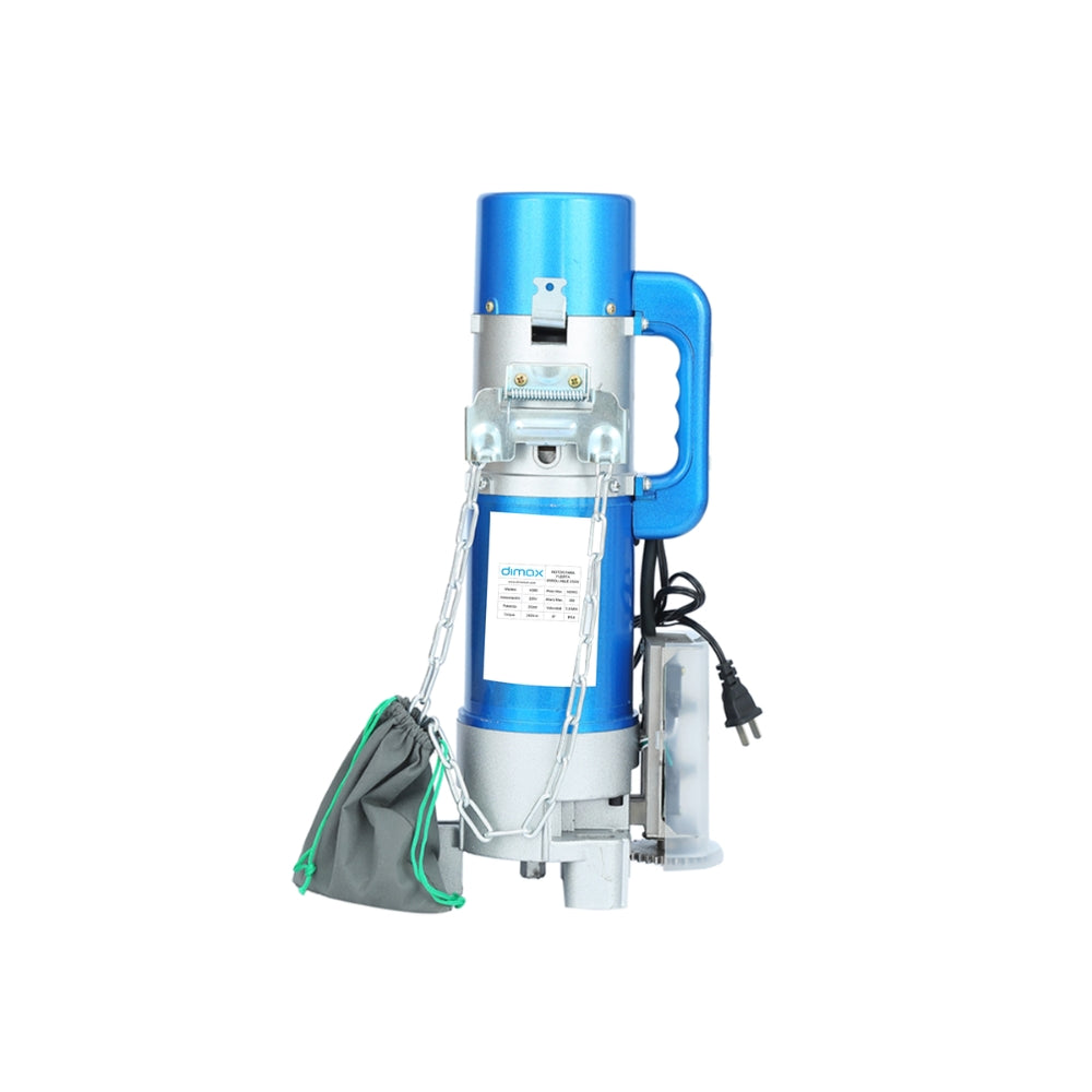 Motor Dimax para Puerta Arrollable 250Watts 4 Reles 4 Finales de Carrera Medida del Soporte 515x280x3.5mm Rodillo 4" Peso maximo 500Kg IPX4 Control Remoto DIP433 H381