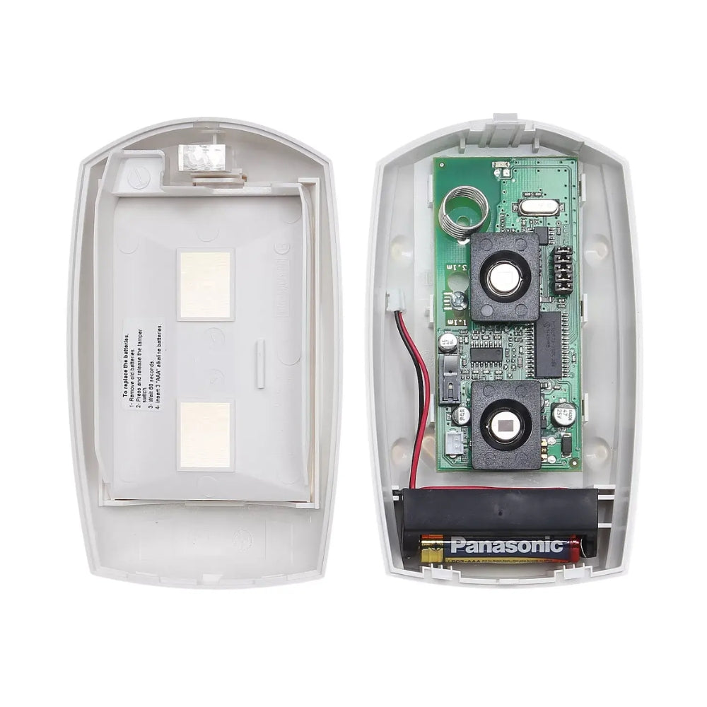 Sensor de Movimiento Paradox Infrarrojo Digital para Exterior bajo Techo Inmunidad contra Mascotas hasta 40Kg Angulo de Vision 90 grados PMD75
