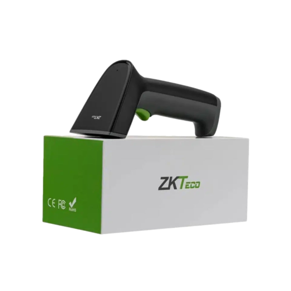 Lector Escaner de Codigo de Barra Zkteco Laser Inalambrico 2.4GHz 1D Profundidad 3 a 40cm Bateria 2000mAh ZKB103S