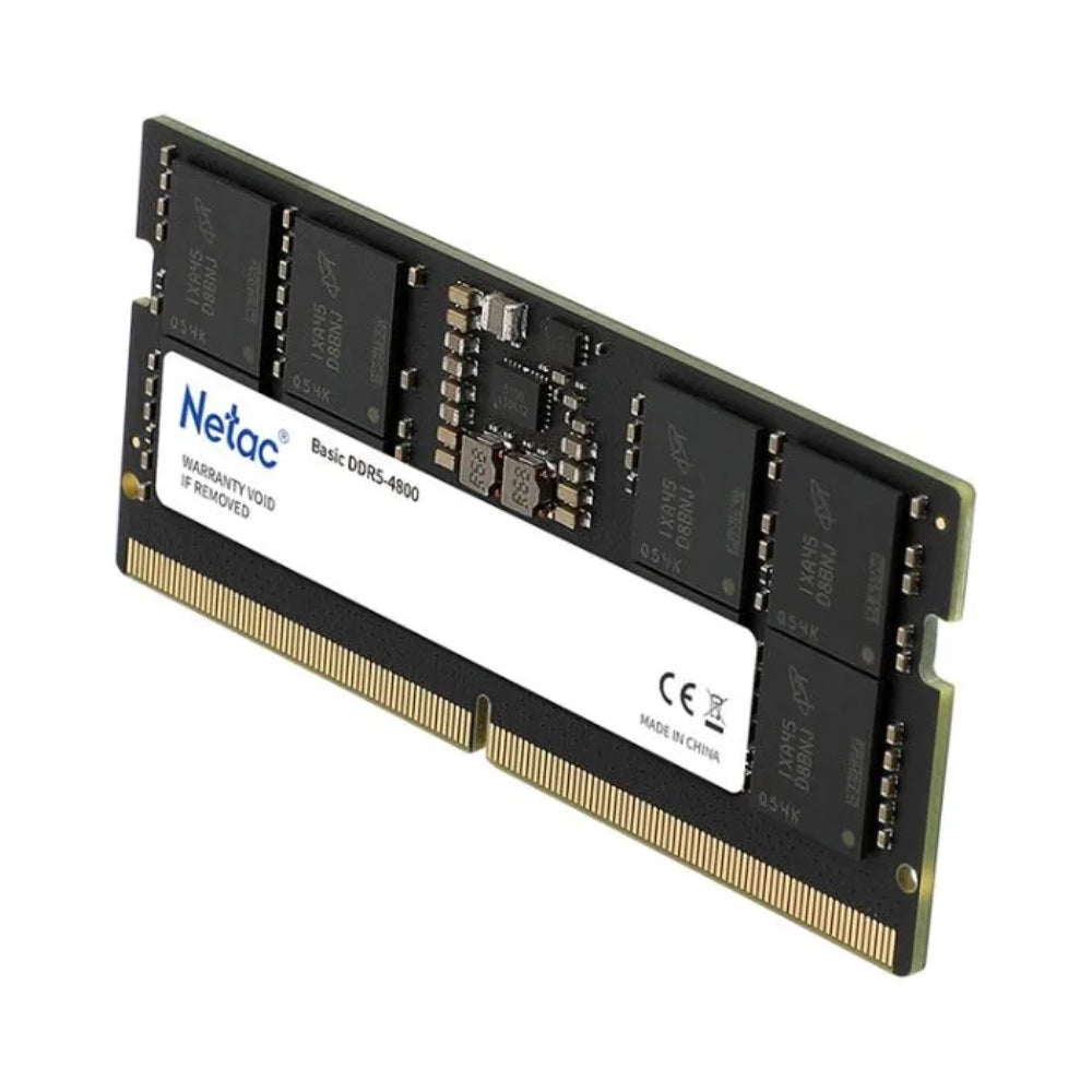 Memoria RAM Netac DDR5 8GB Basic SODIMM para Laptops NTBSD5N48SP-08