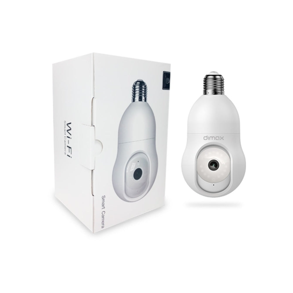 Camara Dimax Socket para Interior PTZ 4MP Detecta Movimiento Audio 2 Vias Micro SD hasta 128GB Vision Nocturna Rosca E27 G105