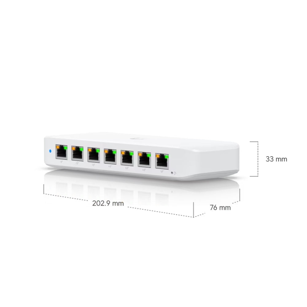 Switch Ubiquiti Ultra 60Wattts 8 Puertos 1xGigabit PoE++ 7xGigabit PoE+ Switching 16Gbps Capa 2 UB-USW-ULTRA-60W