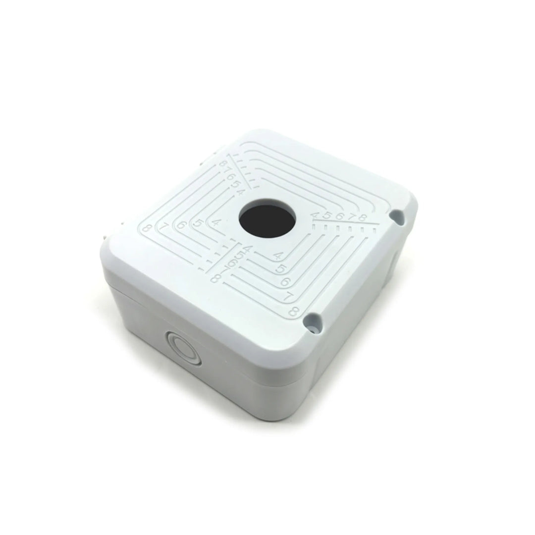 Caja de Conexiones Dimax para Camaras Dimensiones 11.8x10x5cm Material ABS Temperatura -10° a 60° IP44 IK01 Z043