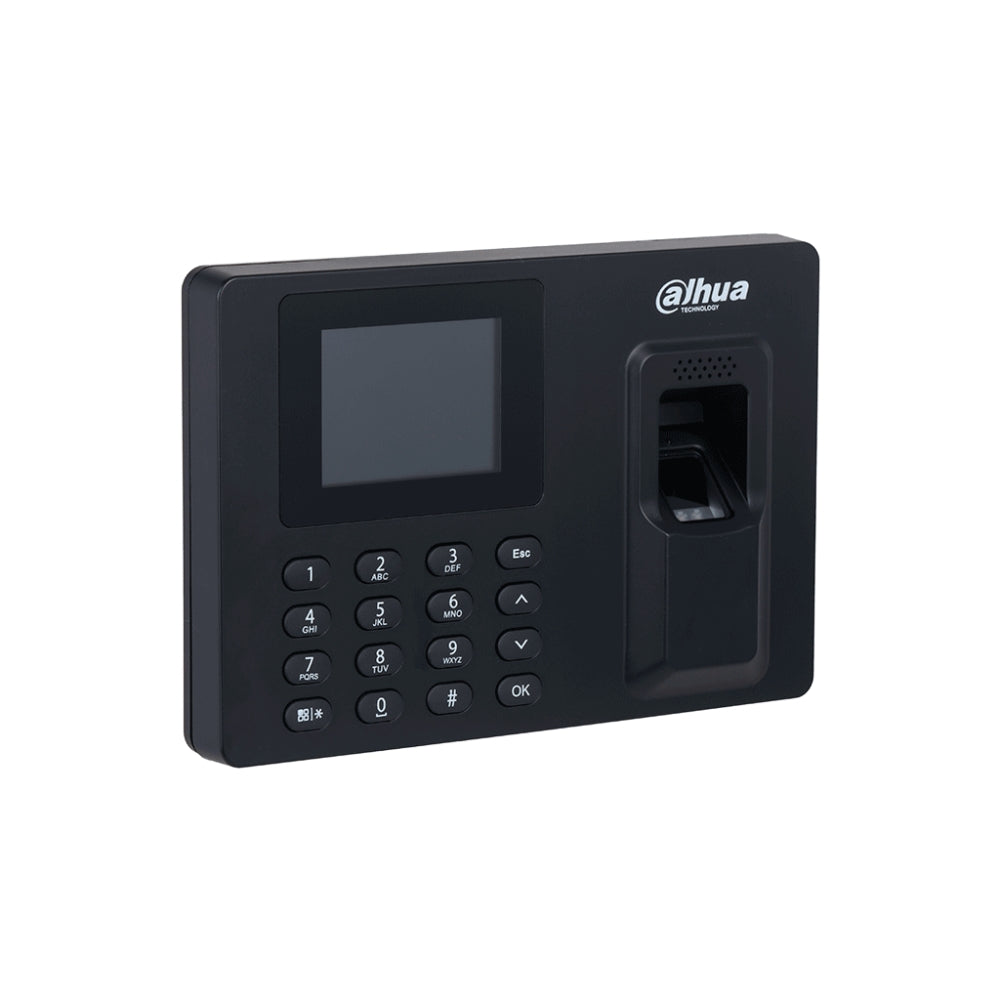 Control de Asistencia Dahua Standalone Pantalla 2.4" 1000 Usuarios,2000 Huellas, Puertos 1xEthernet 1xUSB DHI-ASA1222EL-S