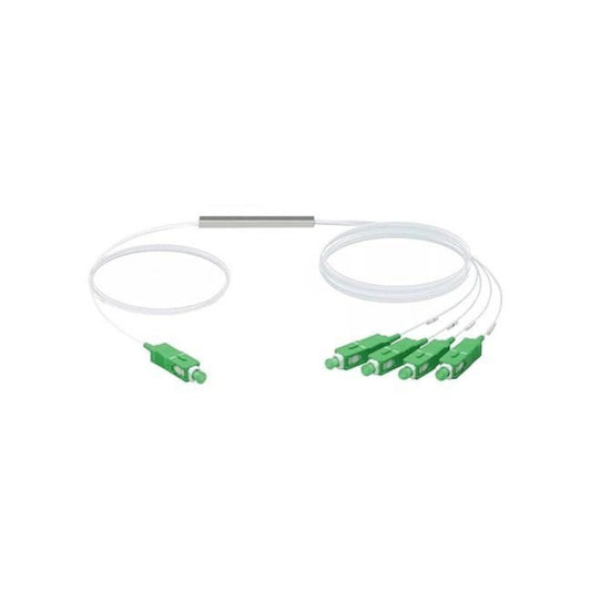 Ufiber Ubiquiti Splitter-4 Divisor Optico PLC 1x4 con Conectores SC/APC 1260-1650nm UB-UF-SPLITTER-4