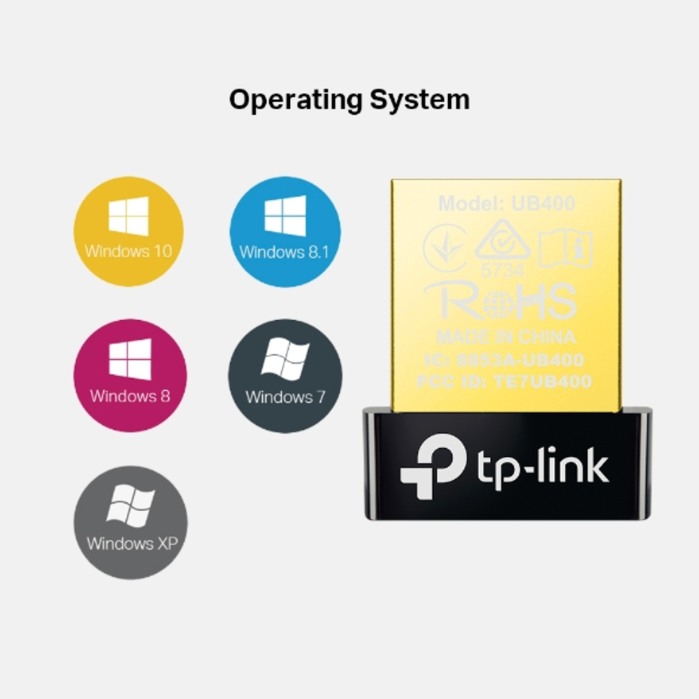 Mini Adaptador USB a Bluetooth TP-Link version 4.0 UB400