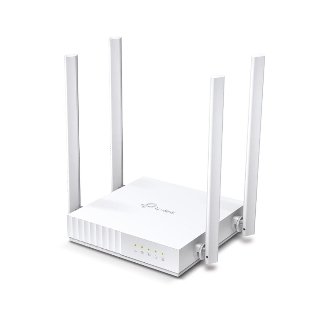 Router TP-Link Inalambrico AC750 4 Antenas Doble Banda 2.4 y 5GHz 1xWAN 4xLAN MU-MIMO Multimodo 3en1 Archer C64