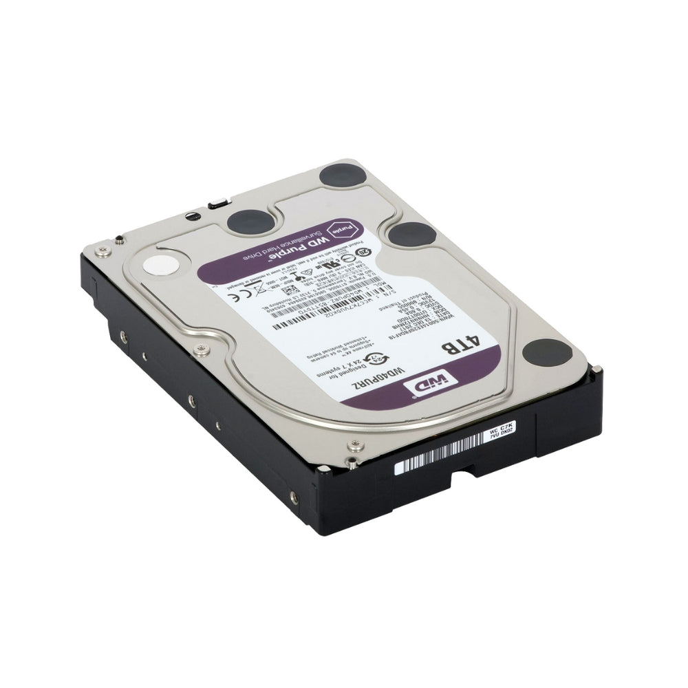 Disco Duro Western Digital Purpura 4TB 5400RPM Sata 6Gbps 3.5" Trabajo 24/7 para Video Vigilancia WD42PURZ