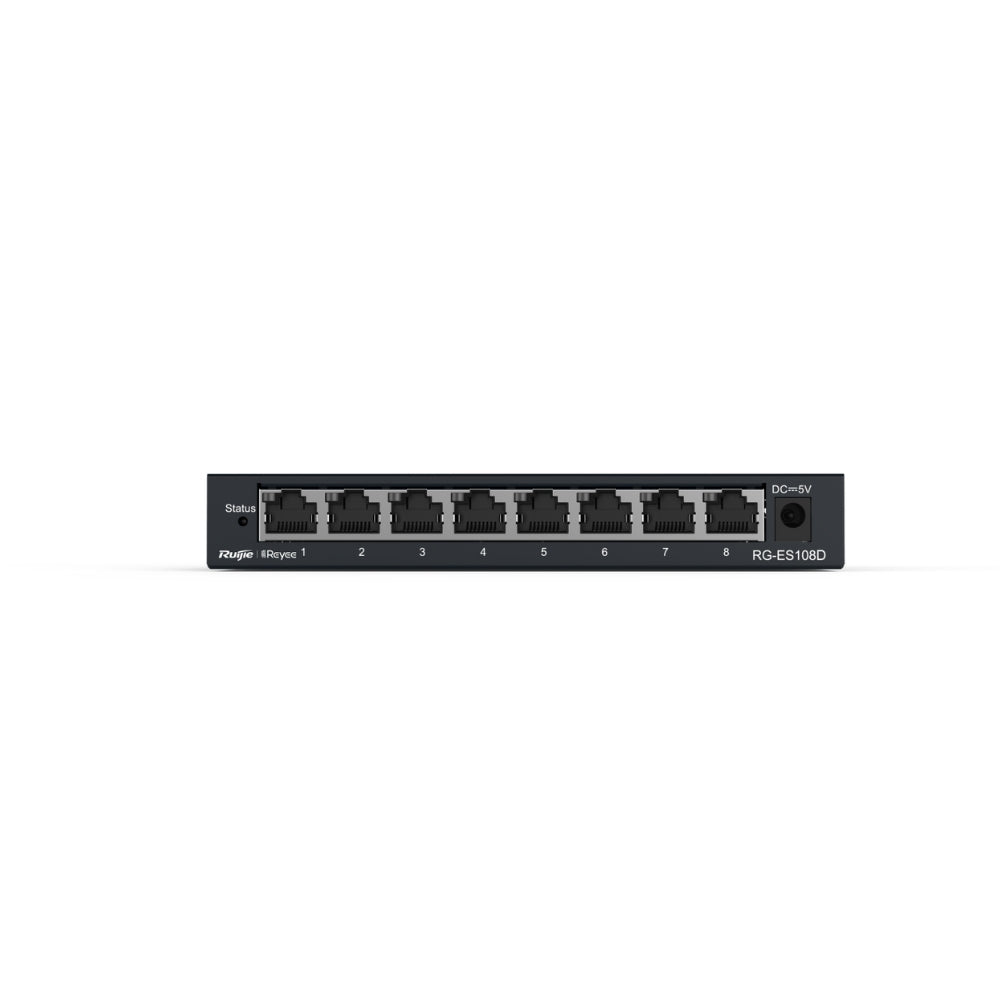 Switch Ruijie Reyee de 8 puertos 100 Mbps Carcasa Metalica RG-ES108D
