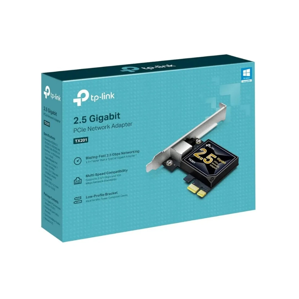 Tarjeta de Red TP-Link 2.5 Gigabit PCI Express 32Bits Funcion Wake-On-Lan Soporta 802.3 U AB TX201