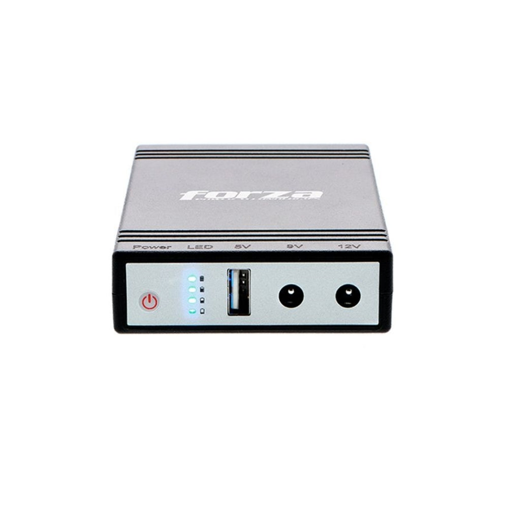 Mini UPS Forza y Cargador Portatil de 14W Salida 5/9/12 Vdc DC-140USB