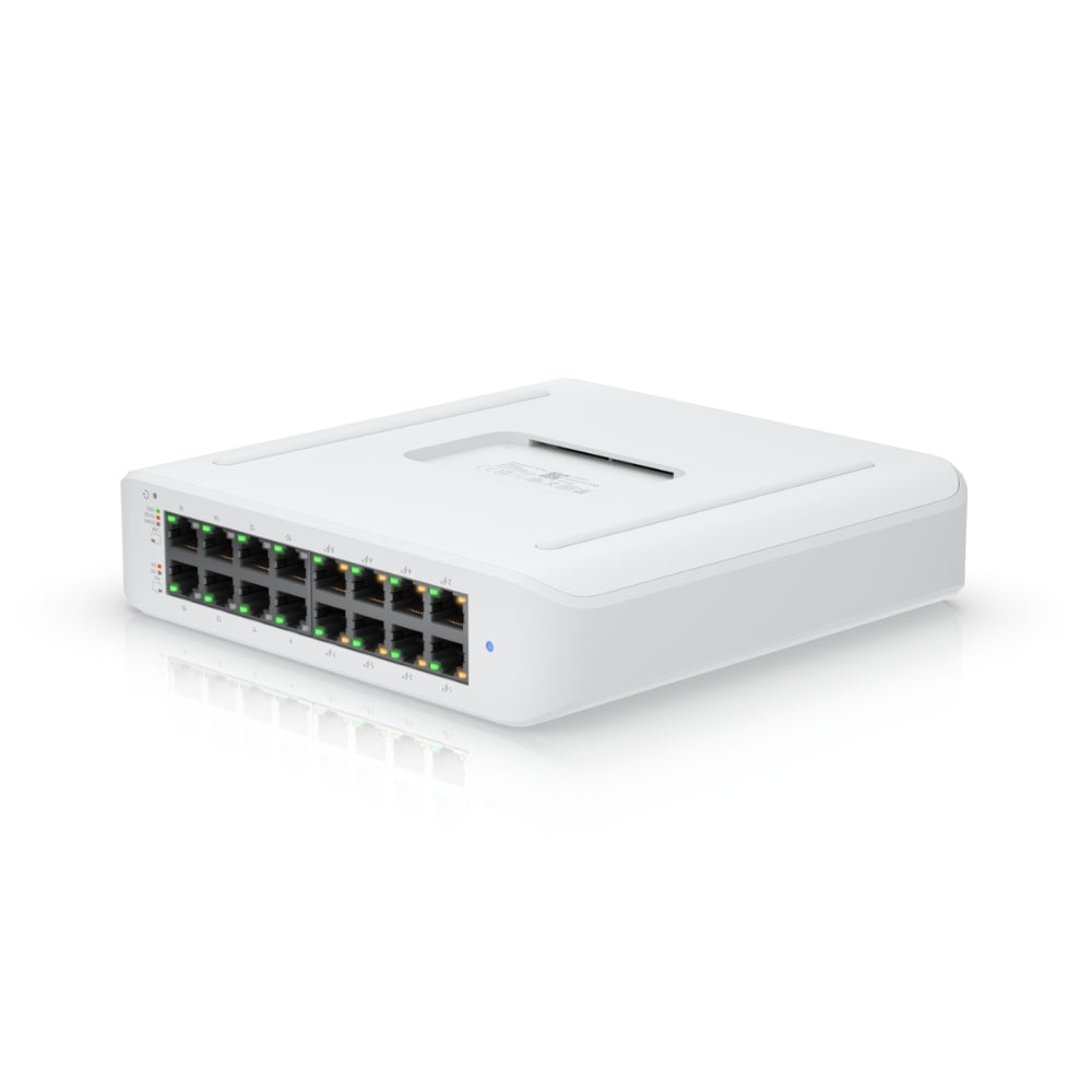 Switch Ubiquiti Unifi Lite 8xPuertos Gigabit AT/Poe Soporta 802.3AT Consumo 30Watts Capa 2 USW-Lite-16-POE