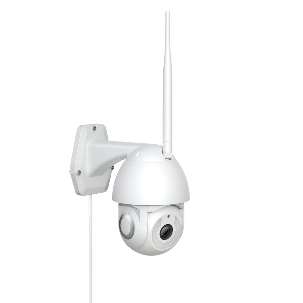 Camara PT Dimax 4MP para Exterior Full Color Detecta Personas Dist. iluminacion 10metros Soporta MicroSD 256GB IP65 G122