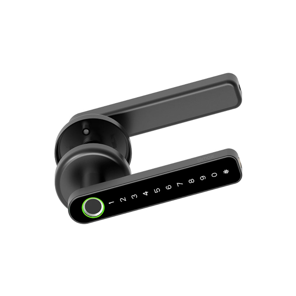Cerradura Inteligente Dimax con Version Bluetooth Mortaja Pestillo Unico Alimentacion 4 Pilas AAA color Negro B027