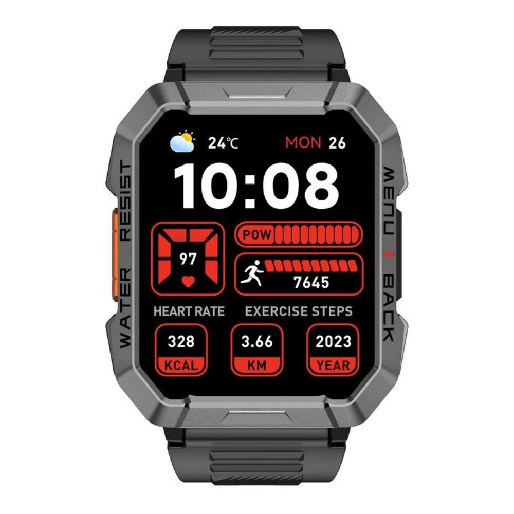 Reloj Blackview Ultra Resistente IP68 Llamadas Bluettoh Asistente de Voz Bateria hasta 30 dias Musica Brujula Linterna W60