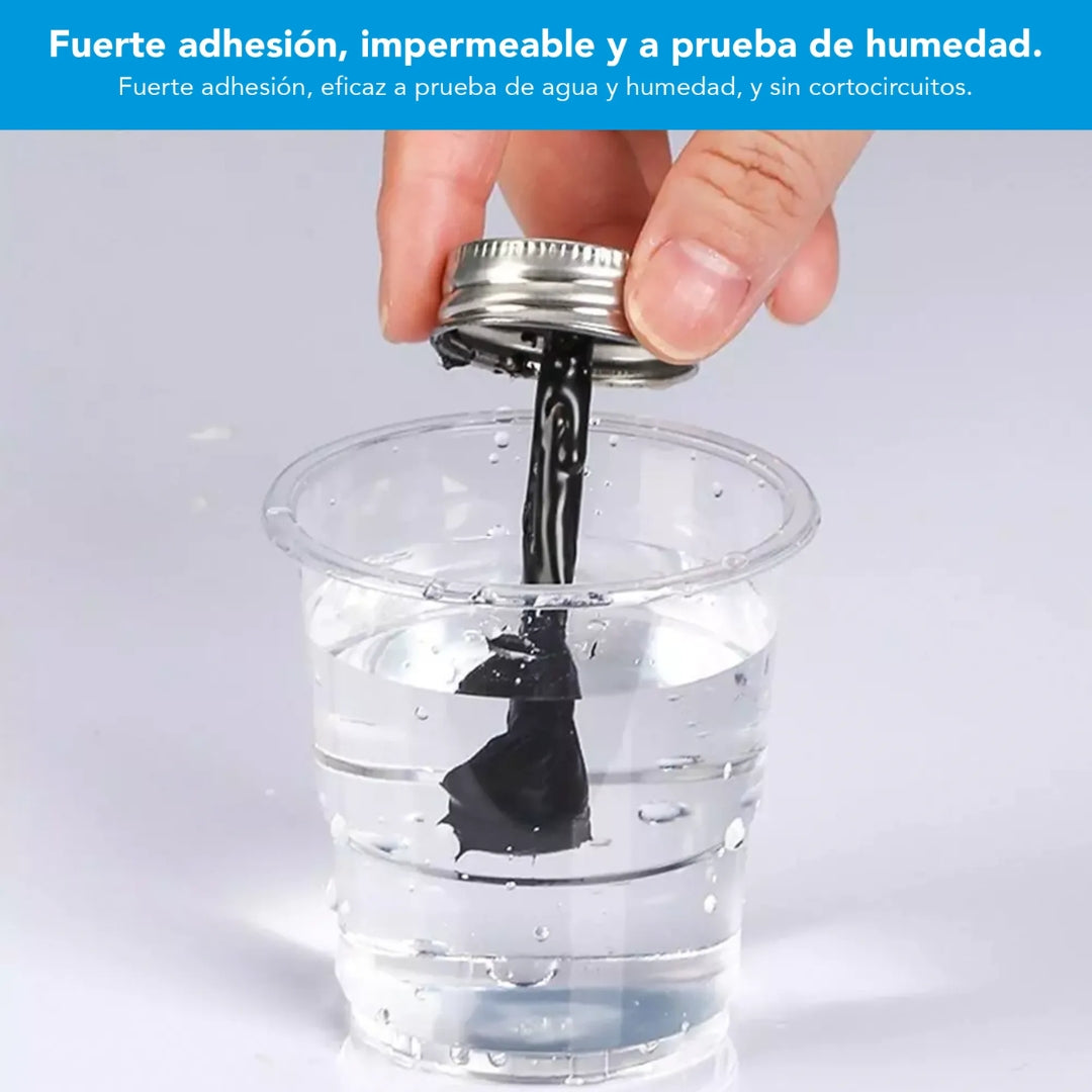 Pegamento Aislante Liquido Dimax Secado en 6 a 8 Horas para Circuitos Cables y Lineas color Negro 150ml N115