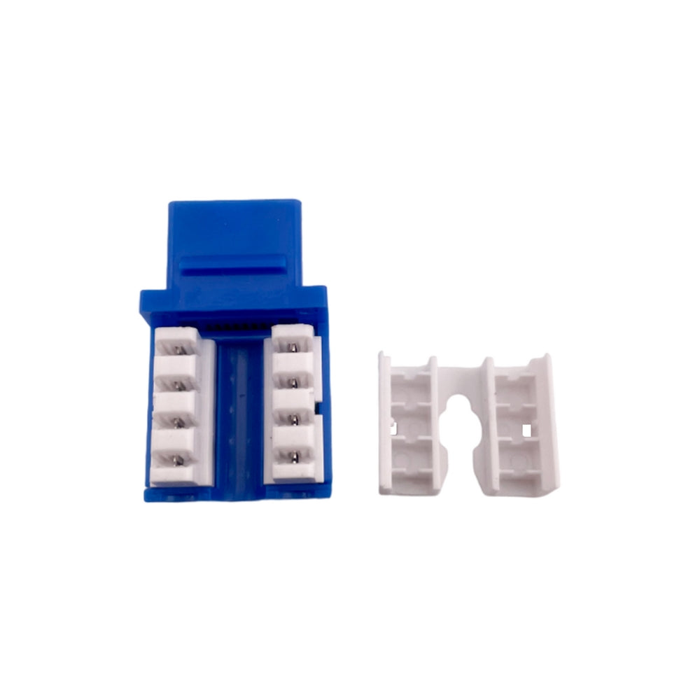 Keystone Jack Dimax Cat6 Cumple ISO IEC 11801 TIA EIA 568C color Azul C883