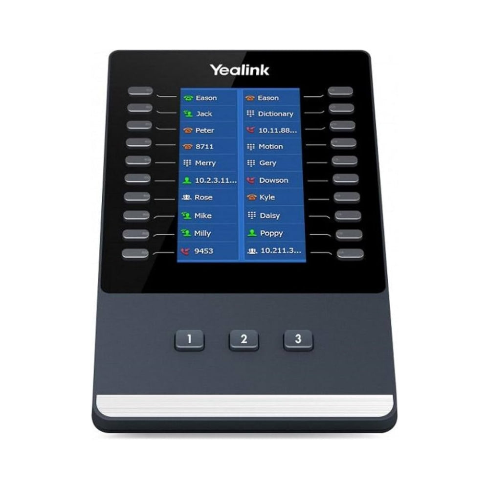 Extension de Teclado Yeastar Teclas BLF/BLA Pantalla Tactil a Color 4.3" 272x480 20 Botones Programables hasta 3 Modulos 160 Contactos para T43U T46U T48U EXP43