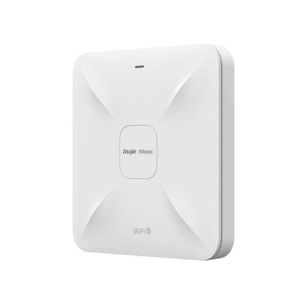 Access Point Ruijie WiFi6 AX1800 Doble Banda 2.4 y 5GHz 802.11AX 802.11AC 2xGE Soporta 500 Usuarios No Incluye PoE RG-RAP2260(G)