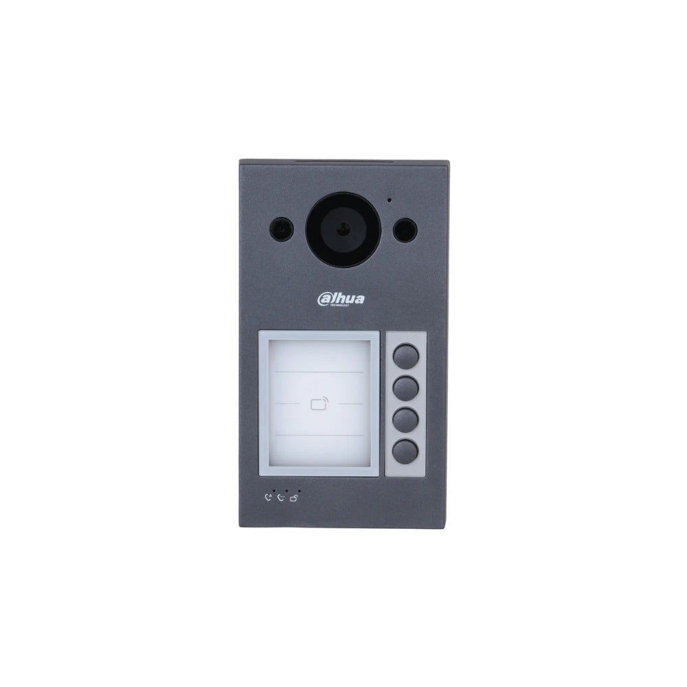 Frente de Calle Dahua 2MP IP WiFi Soporta 2 Cerraduras INcluye Cobertor de Lluvia Micro SD hasta 256GB PoE IK08 IP65 DHI-VTO3311Q-WP