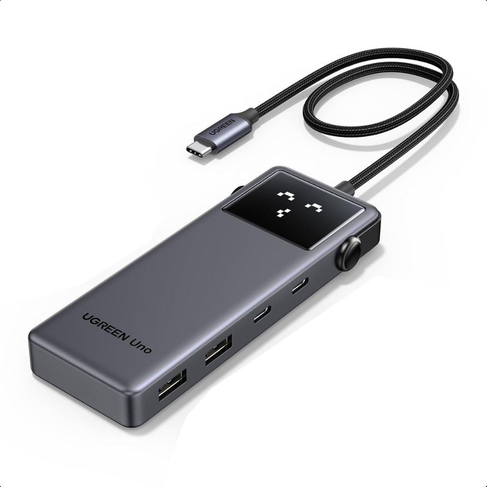 Hub USB-C Ugreen 6en1 1xHDMI 4K 2xUSB-A 3.2 2xUSB-C 3.2 PD hasta 100Watts Velocidad hasta 10Gbps 35998