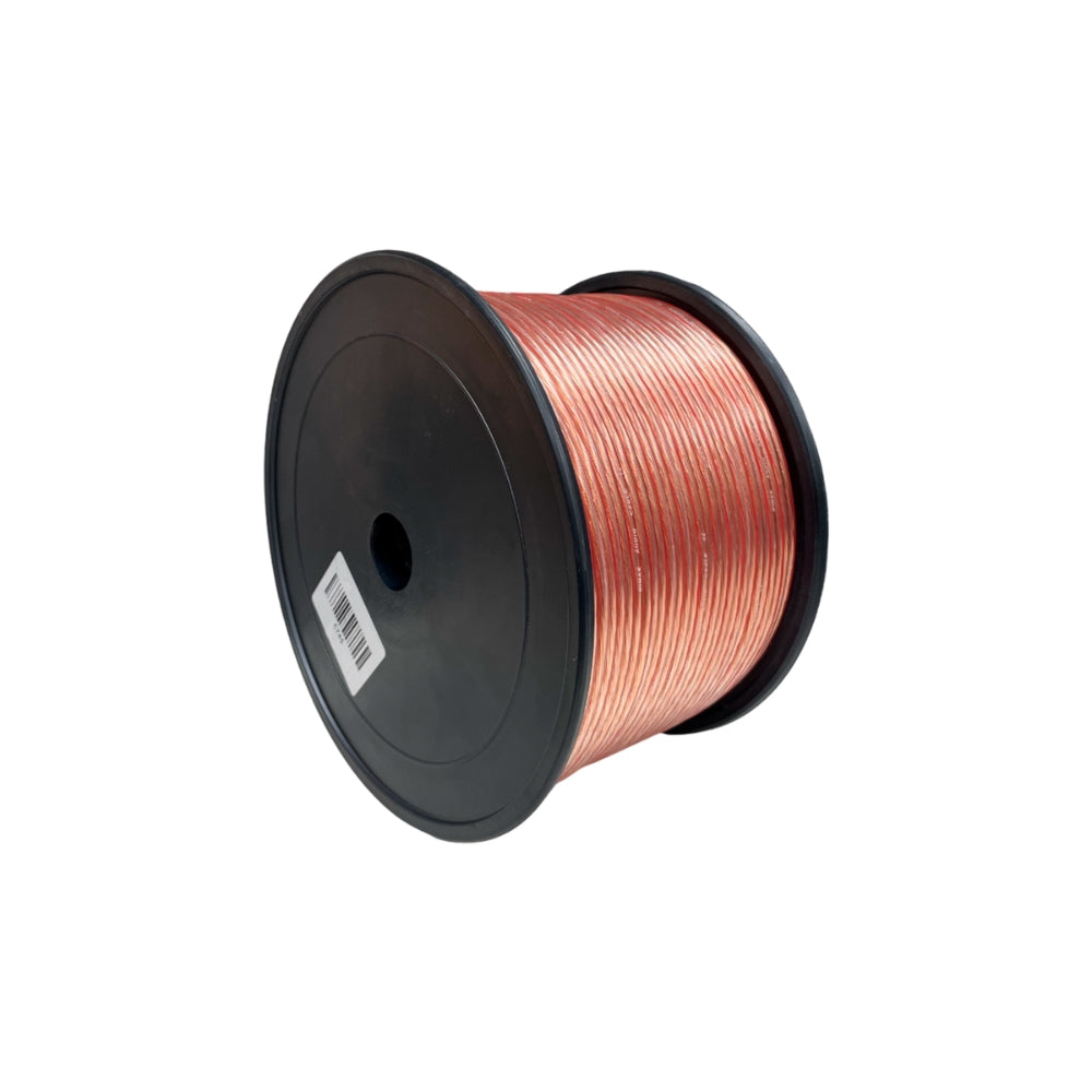 Rollo de 100Metros de Cable de Audio Dimax Cobre Desnudo #14 Bobina de Plastico C745