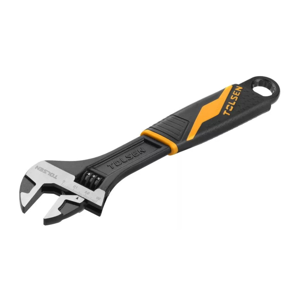 Llave Ajustable Tolsen Industrial de 12" Maxima Apertura 1-3/8" Material Acero Forjado 15311