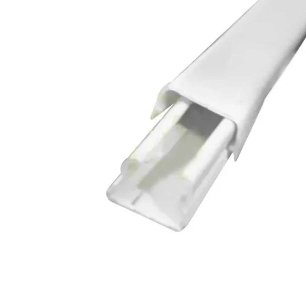 Cable Canal Dimax PVC 15x10mm Paquete de 25 Unidades Longitud 2 Metros color Blanco incluye Cinta Adhesiva DJ1-1510-P25