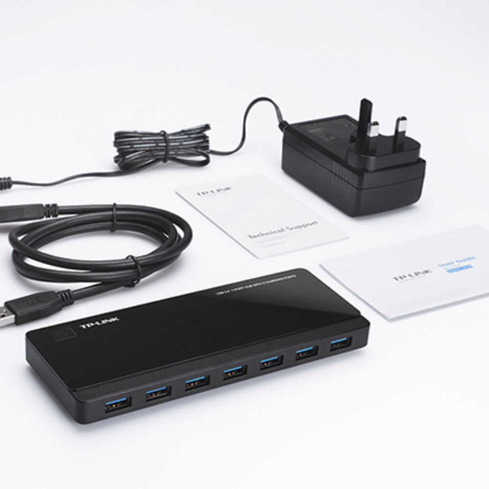 Hub TP-Link de 7 Puertos USB 3.0 con 2 Puertos de Carga TL-UH720