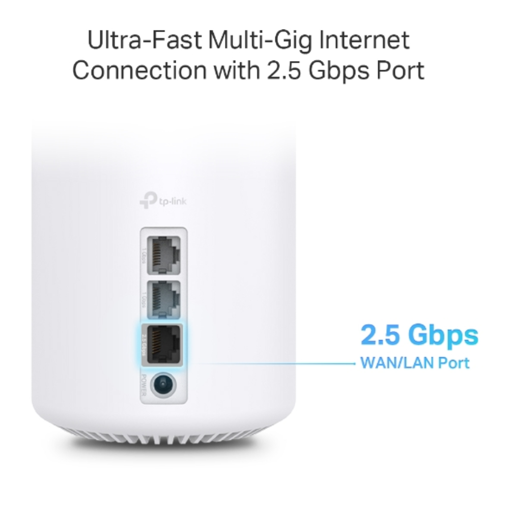 Set de 3 Piezas Sistema WiFi6 Mesh TP-Link AX6000 Elimina Zonas Muertas Roaming Conexiones sin Lag Control Parental Soporta 4K 8K Deco X80(3-pack)
