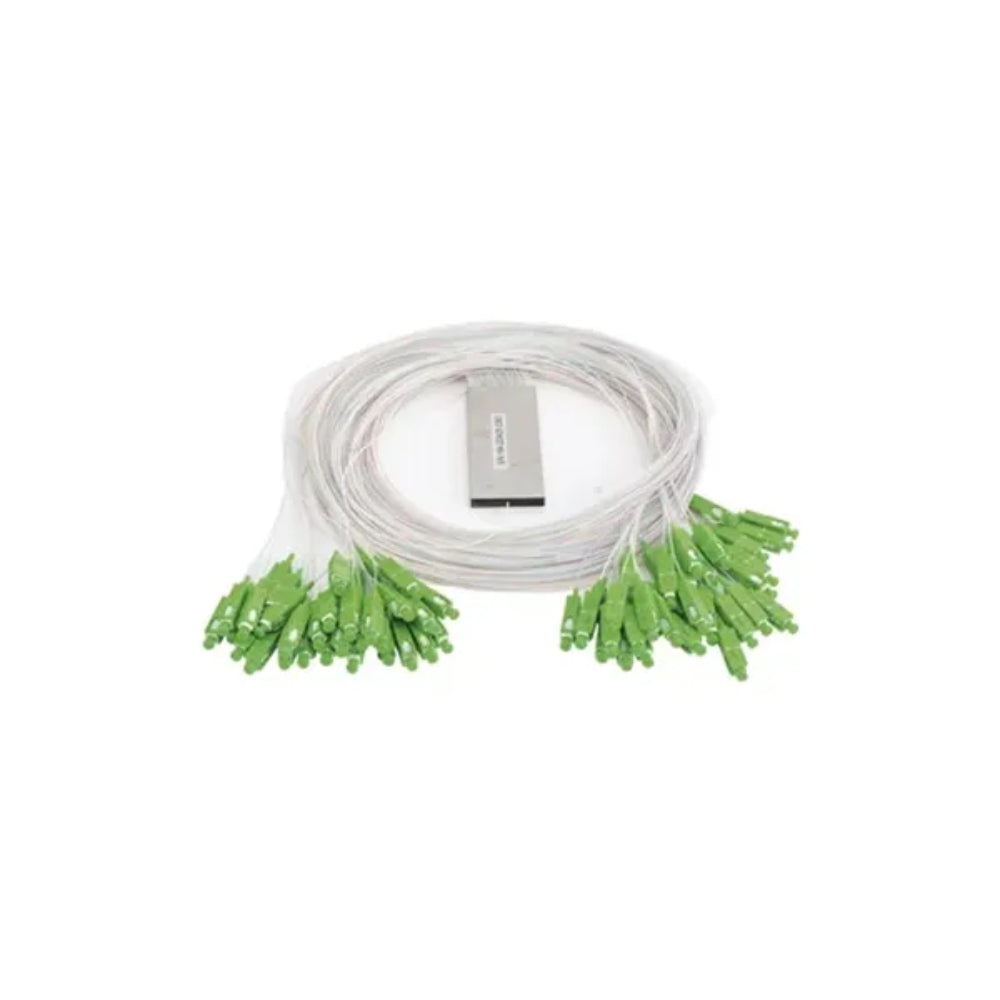 Splitter Dimax Divisor Optico PLC 1x64 con Conectores SC/APC Longitud de Onda 1260-1650nm DM-FTTH-PLC64