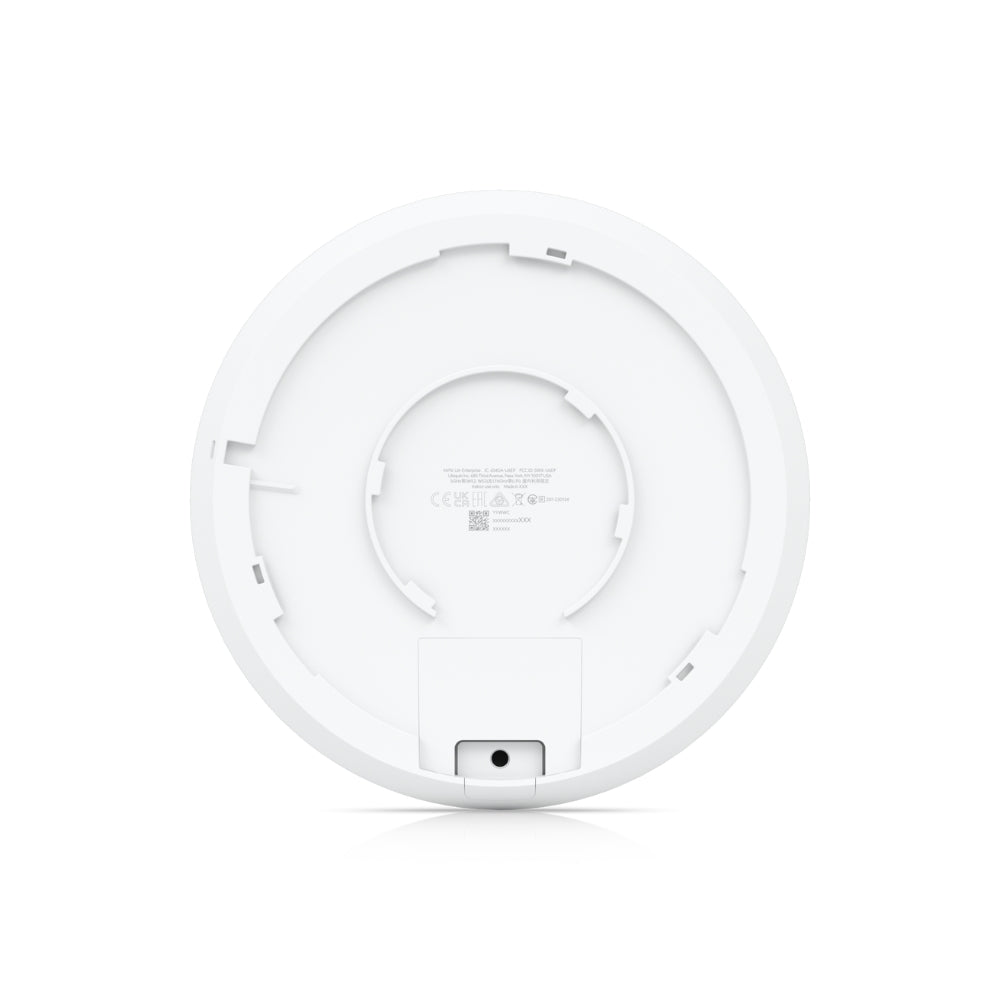 Access Point Ubiquiti WiFi6E Unifi AC Enterprise 2.4 5 6 GHz Full Duplex 802.3AT Hasta 8 SSIDs Hasta 600 Usuarios Sin Inyector PoE Semi Interior IP54 UB-U6-ENTERPRISE
