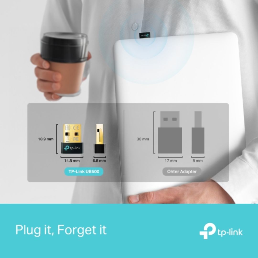 Adaptador TP-Link USB a Bluetooth 5.0 Compatible con Windows UB500