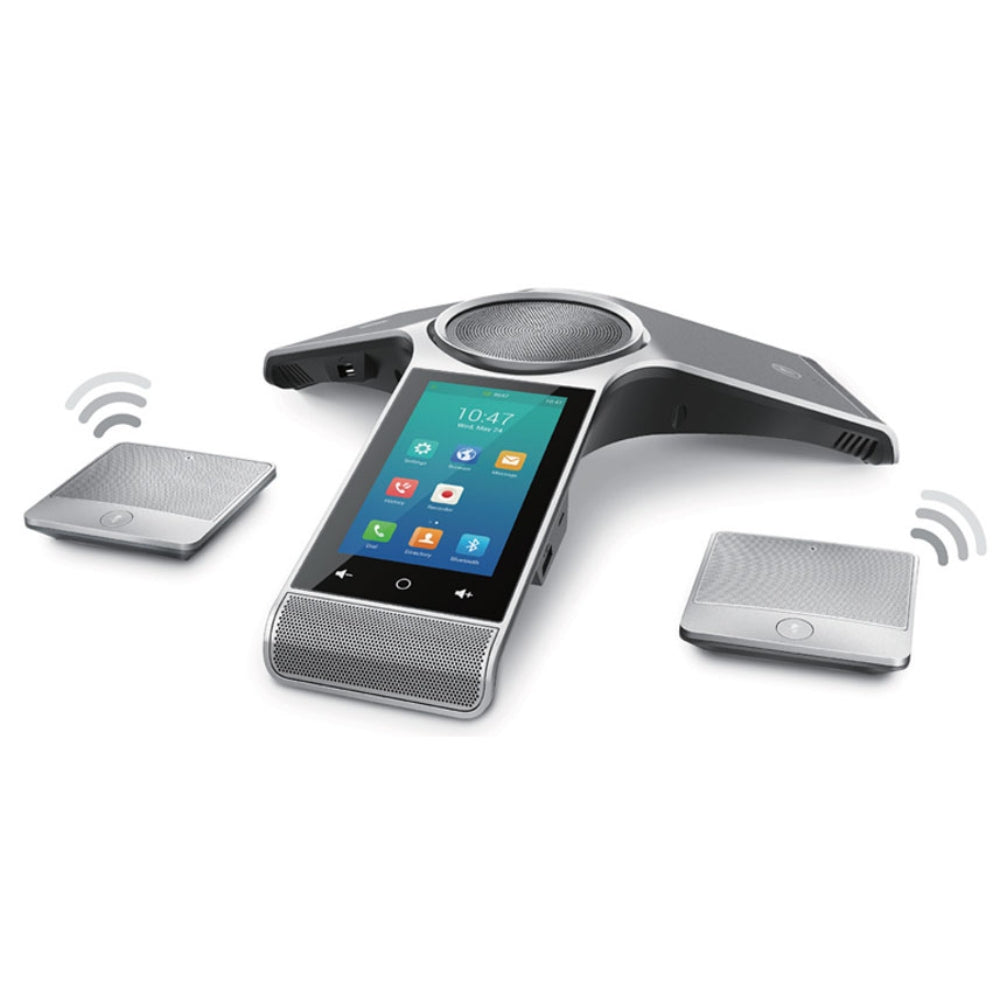 Sistema de Videoconferencia Yealink 1xCP960 2xCPW90 Wireless Camara 1080P 60FPS Zoom 12x Soporta hasta 24 Puntos 2xHDMI Out 1xHDMI 1xMini DP 1xRJ45 VC800-PHONE-WIRELESS-WP