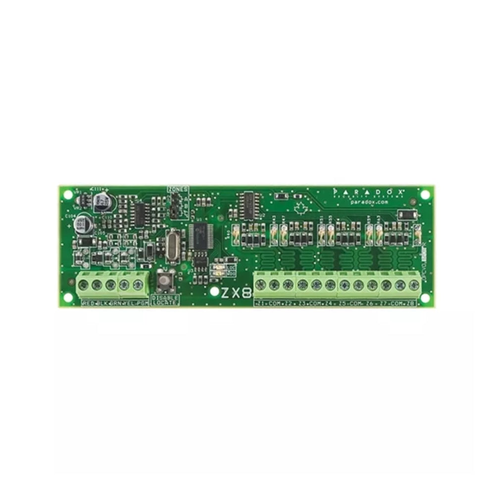 Modulo de Expasion Paradox de 8 Zonas 1 Salida PGM Compatible con E55, MAGELLAN, SPECTRA ZX8SP