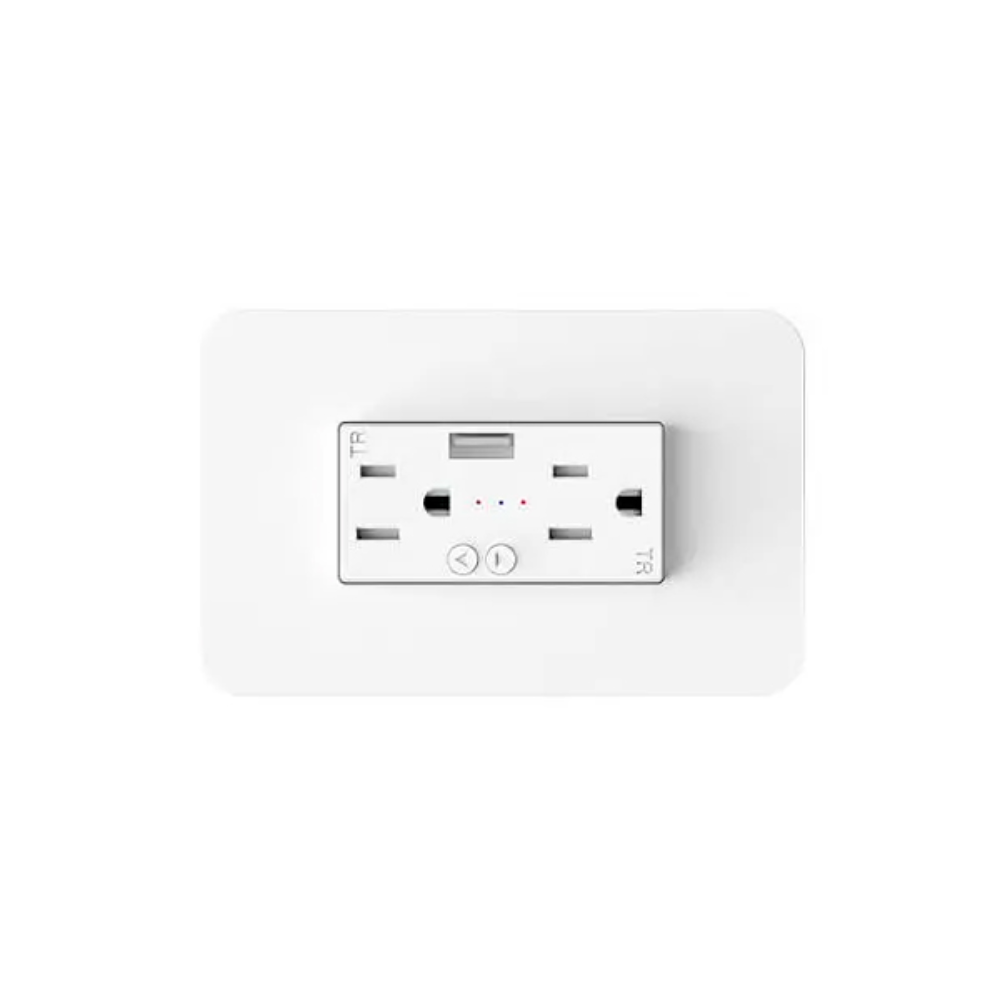 Enchufe Dimax Smart Doble Maximo 15Amp + 1 USB Frecuencia Zigbee Requiere Hub H373