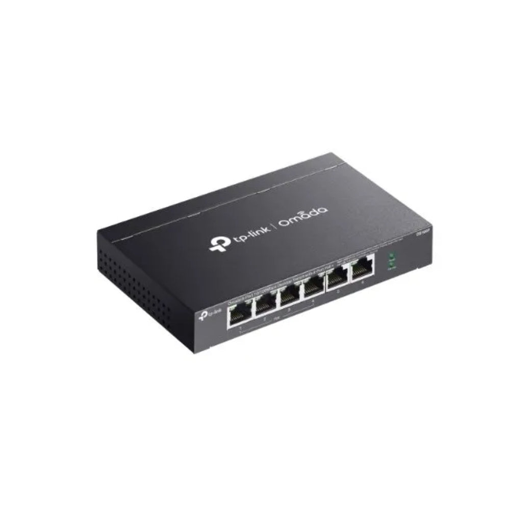 Switch TP-Link Omada 6 Puertos 10/100Mbps 4 Puertos POE+ 802.3AT/AF DS106P