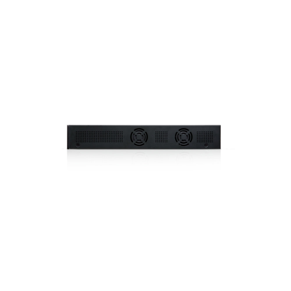 Edgeswitch Ubiquiti 2xSFP 24xEthernet Gigabit 1xConsola Capacidad 56GB Norma 802.3AF/AT Pasivo 24V Rackeable Forwarding 38.69Mpps Administrable UB-ES-24-250W