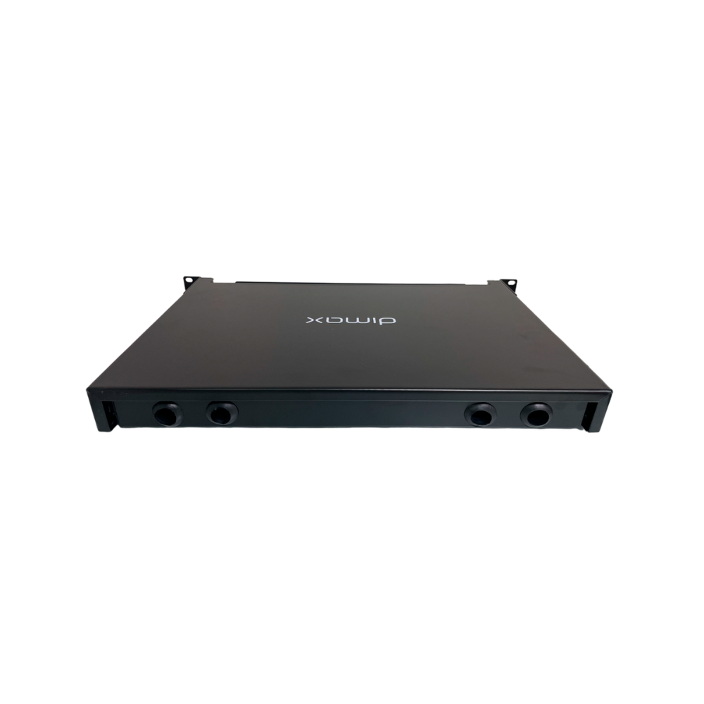 Patch Panel ODF Dimax 1U 24 Puertos Compatible con Adaptador Simplex SC LC Incluye Cassetera color Negro C735