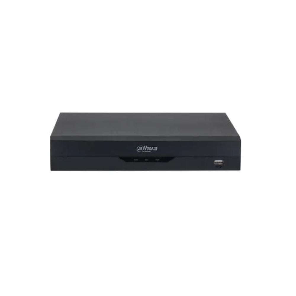 Grabador Dahua Pentahibrido de 4 Canales Wizsense Hasta 6ch IP max 6MP H.265+ H.265 Audio IN/OUT 1xHDD hasta 16TB 1xHDMI 1xVGA 2xUSB 1xRS485 DH-XVR5104HS-I3(V3.0)