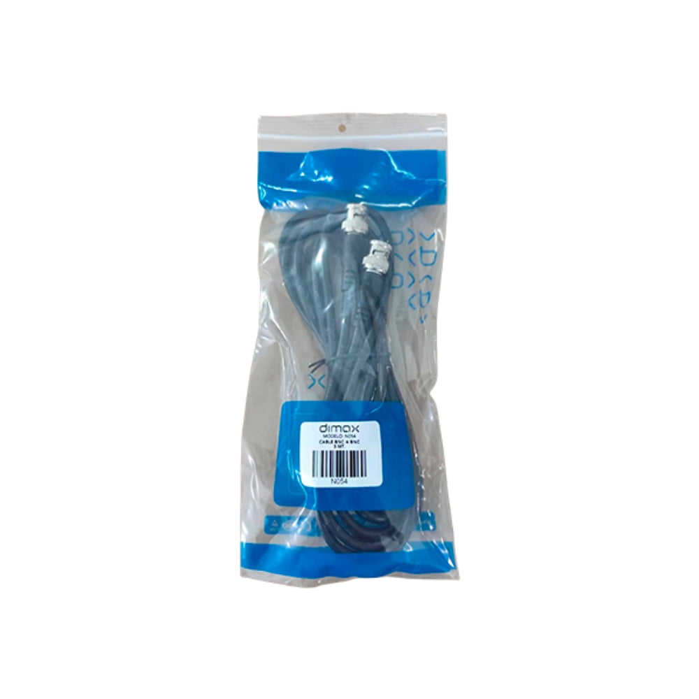 Cable Dimax BNC a BNC Longitud 3 metros para Camaras Analogas N054