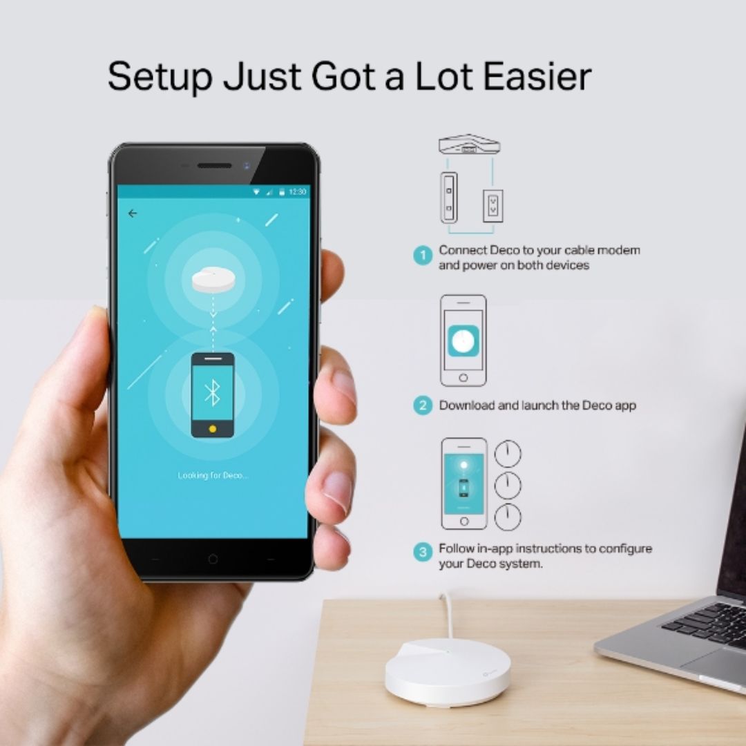 Sistema WiFi Mesh TP-Link Deco M5 (2-Pack) AC1800 Elimina Zonas Muertas Roaming Conexiones sin Lag Control Parental Compatible con Todos los Decos 4 Antenas Internas DECO M5(2-PACK)