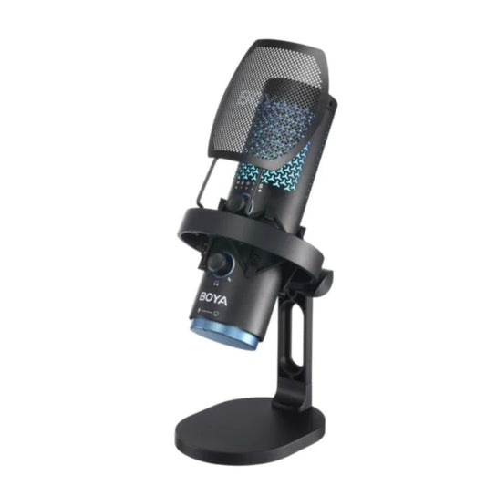 Microfono Inalambrico Boya de Condensador RGB Calidad HiFi 48KHz/24bits Reduccion de Ruido con un Toque Cardioide Bateria hasta 50horas Alcance 10metros BOYA K5-02