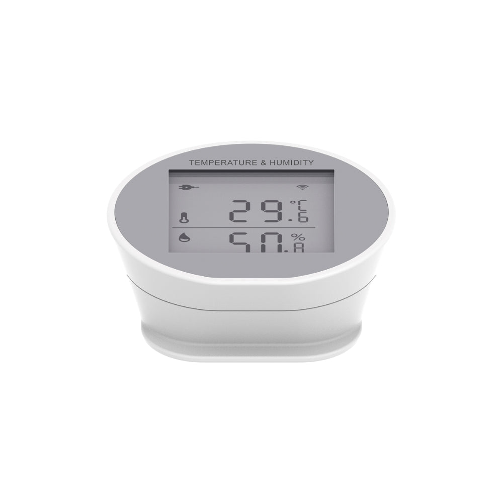 Sensor Dimax de Temperatura y Humedad Wifi Control por Voz Alexa y Google Pantalla con Reloj Digital Alimentacion USB y Pilas AAA S111