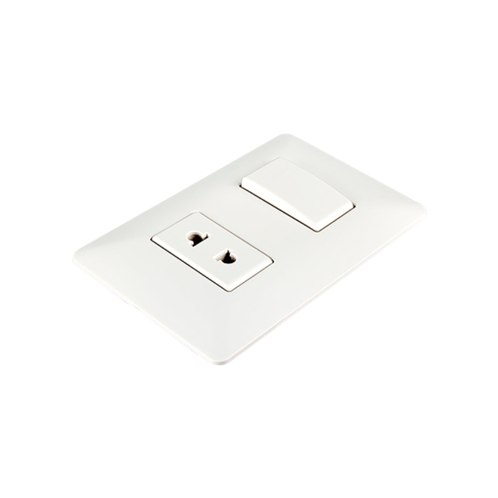 Tomacorriente e Interruptor Dimax Capacidad 10 y 15Amp Z006