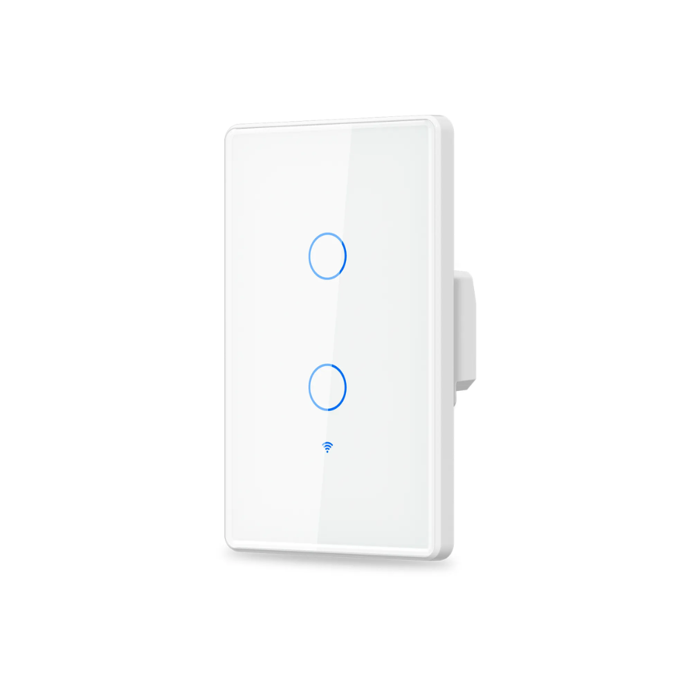 Interruptor Dimax Zigbee Tactil 2 gang color Blanco H371