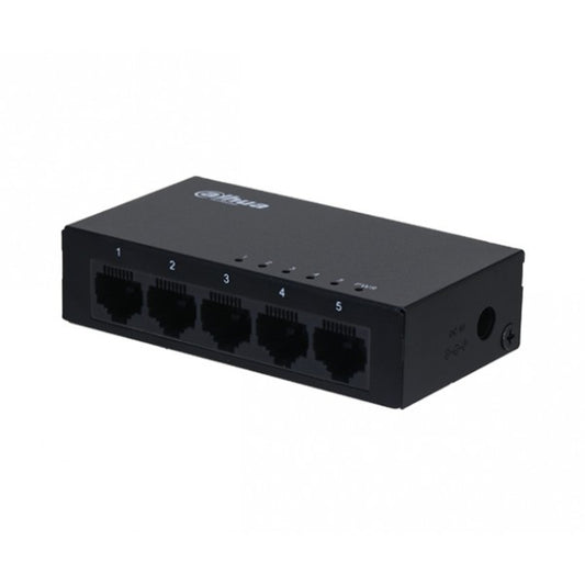 Switch Dahua 5 Puertos Gigabit Facil Instalacion Metalico DH-PFS3005-5GT-V2