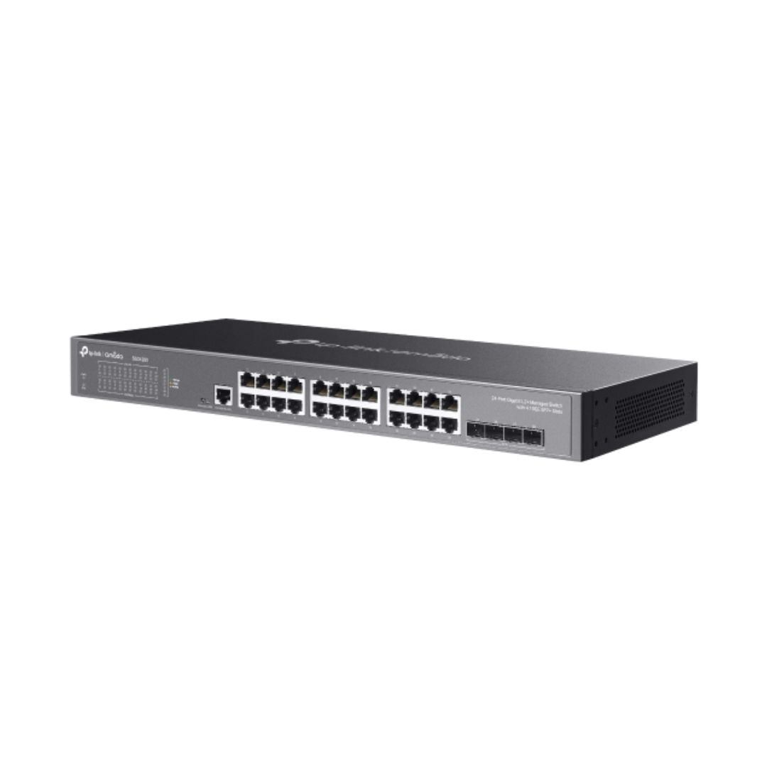 Switch TP-Link 4 Puertos SFP+ 24 Puertos Gigabit Soporta VLAN QoS Gestion por WEB CLI TL-SG3428X