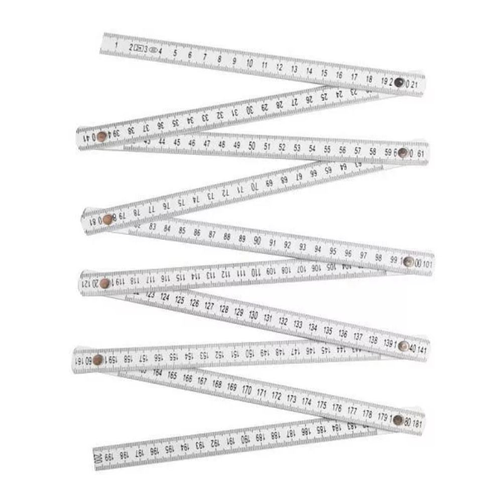 Regla Tolsen Plegable de Plastico Longitud 2 metros 80" 35047